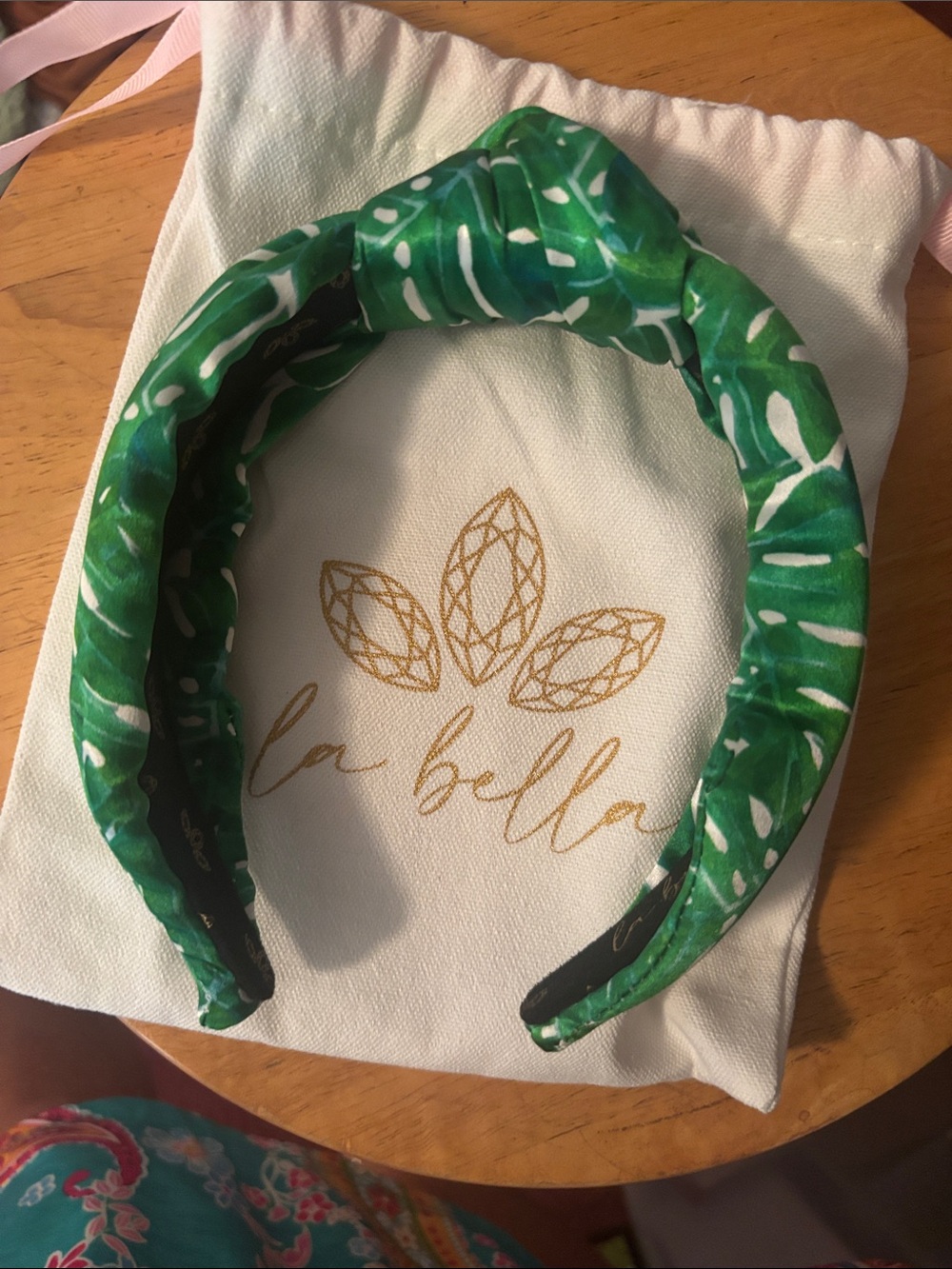 Green Palm  Headband